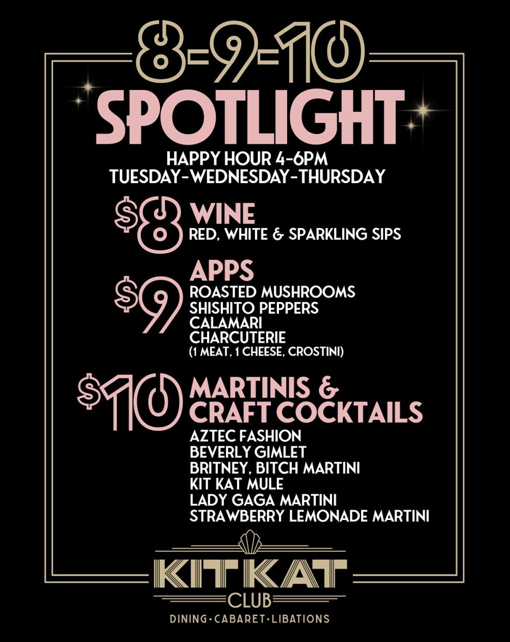 KKC 8 9 10HappyHourCardcab