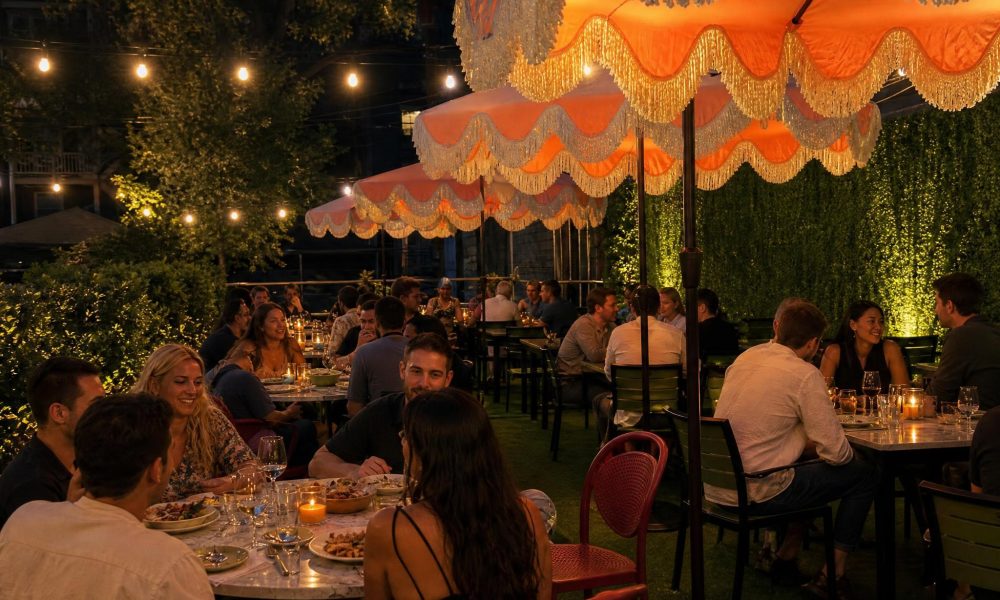 Kit Kat Chicago Boystown Patio Dinner 2